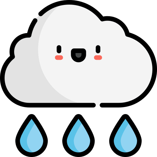 Rain overcast rainy cloud icon