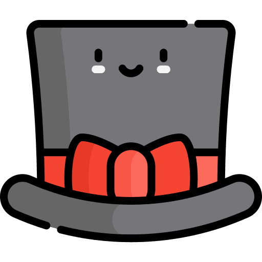 Top hat elegant top hat masculine icon