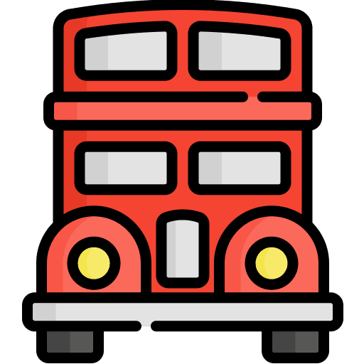 Bus public transport automobile transport icon