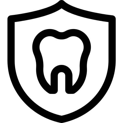 Insurance files and folders security dental icon