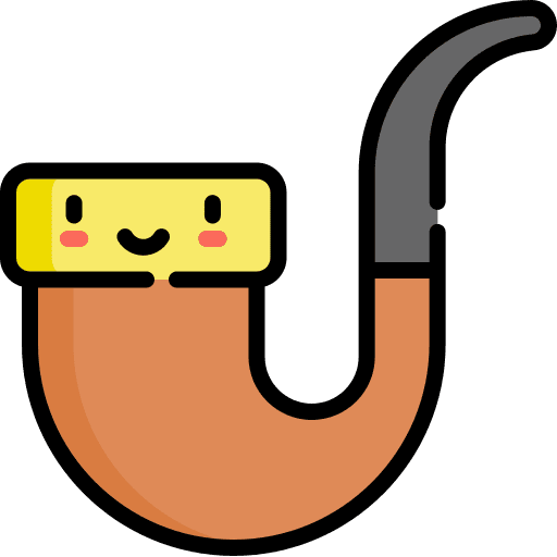 Smoke pipe tobacco smoking miscellaneous icon