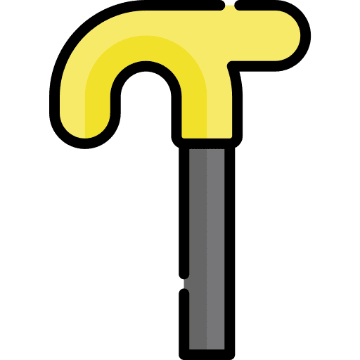 Walking stick walking walking aid accessory icon