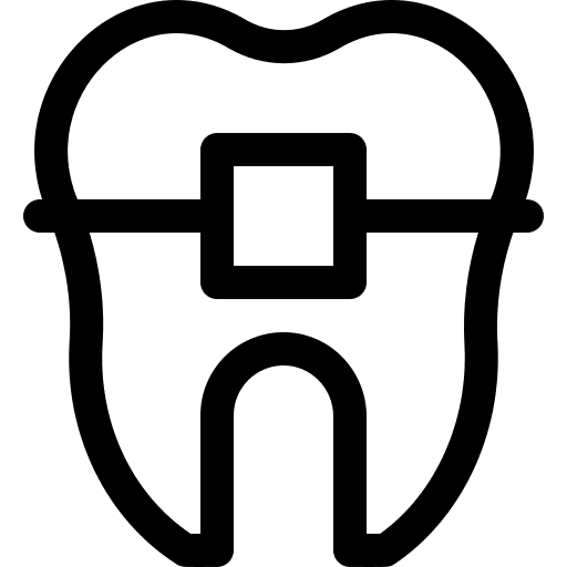 Braces braces medical mouth icon