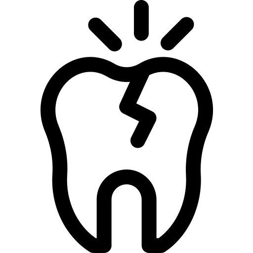 Decayed broken healthcare and medical sad face icon