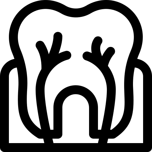 Root canal tooth root canal dentist icon