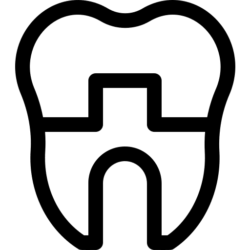 Dental crown crown dentist healthcare and medical icon