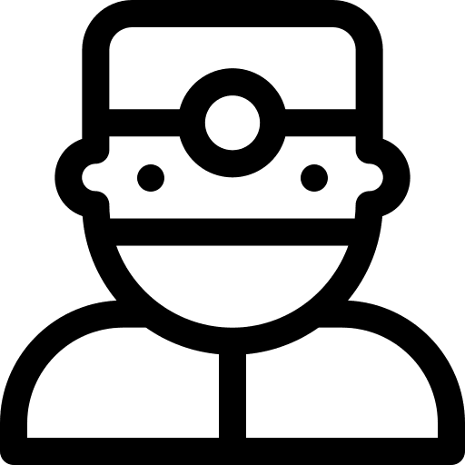 Dentist surgeon professions and jobs health care icon