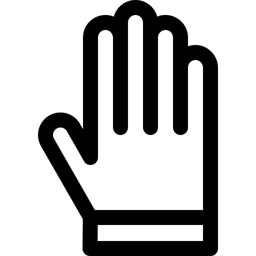 Gloves equipment healthcare security icon