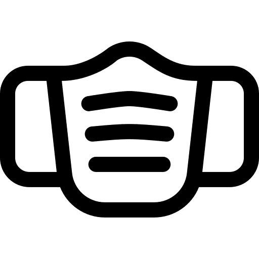 Mask antiviral surgical mask tools and utensils icon