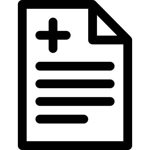 Medical report files and folders medical healthcare and medical icon