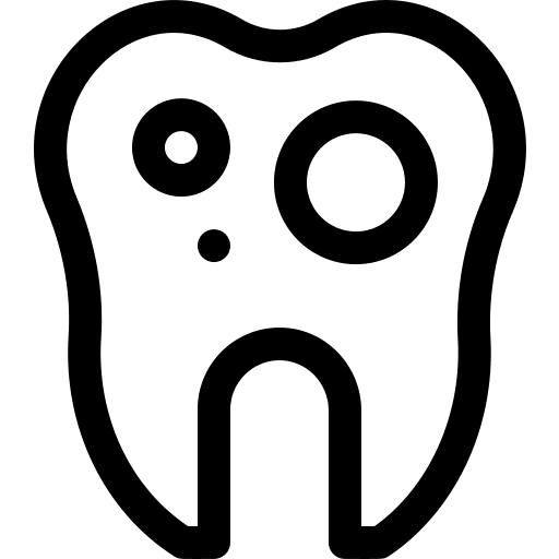 Caries dentist healthcare and medical teeth icon