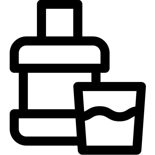 Mouthwash hygiene healthcare and medical tooth icon