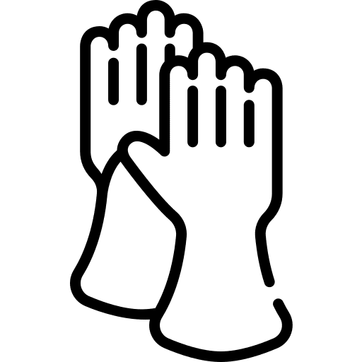 Cleaning gloves gloves rubber cleaning gloves icon