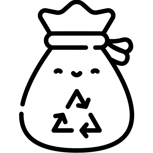 Garbage bag garbage bag bag reduce icon