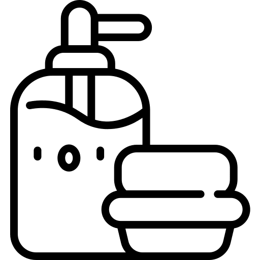 Soap bathing bathroom hygiene icon