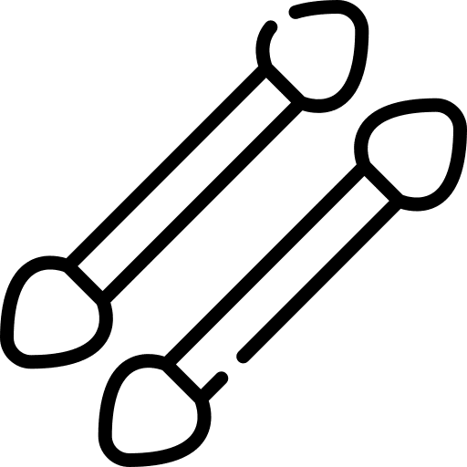 Cotton swab tool beauty hygiene icon