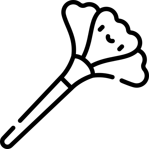 Feather duster wipe cleaner dust icon