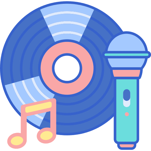 Pop musical note cd vinyl icon