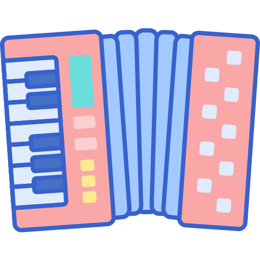Accordion music instrument music and multimedia musical icon