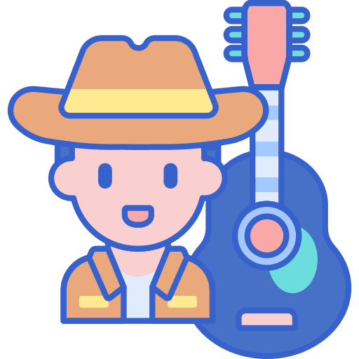 Country musical music music and multimedia icon