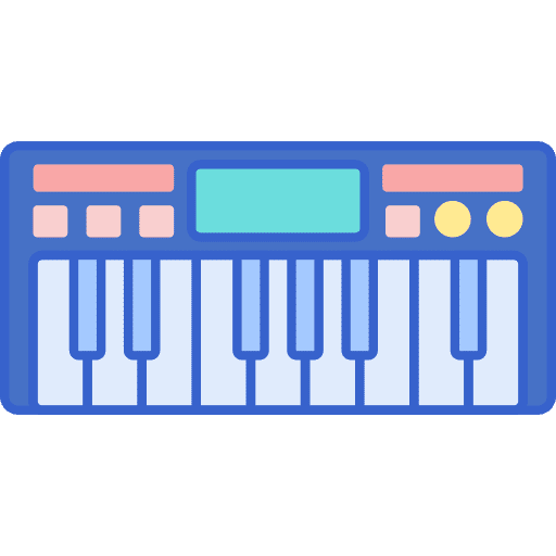 Electric piano electronics electric piano musical instrument icon