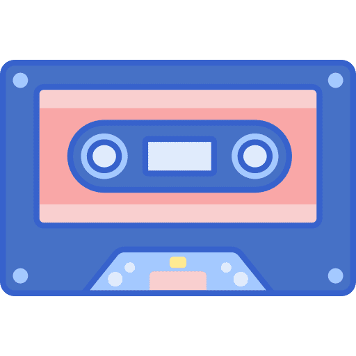 Cassette music player music and multimedia musical icon