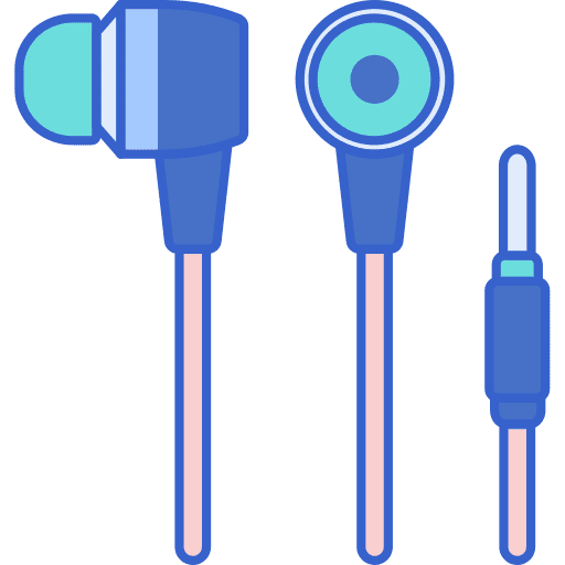 Earphone music technology headphones icon