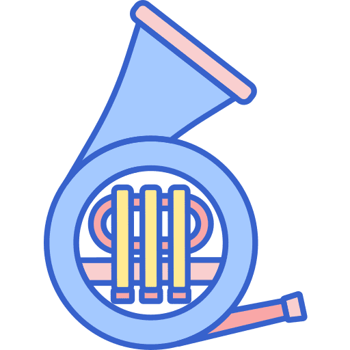 French horn music instrument french horn music and multimedia icon