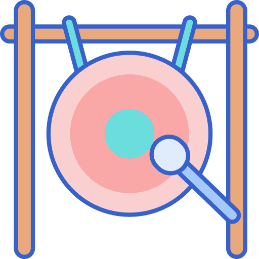 Gong music instruments music orchestra icon