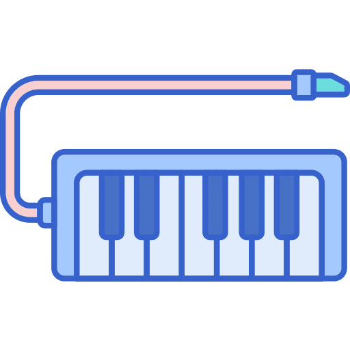 Melodica wind instrument musical orchestra icon