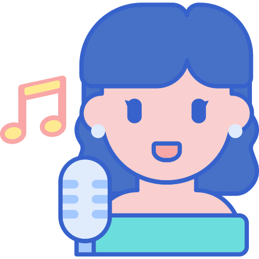 Singer user woman job icon