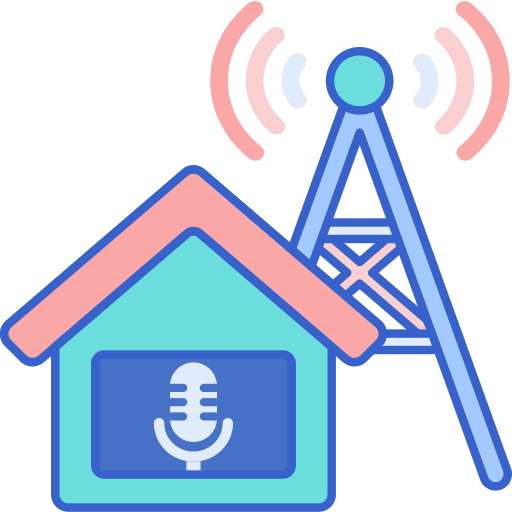 Radio station broadcast radio radio station icon