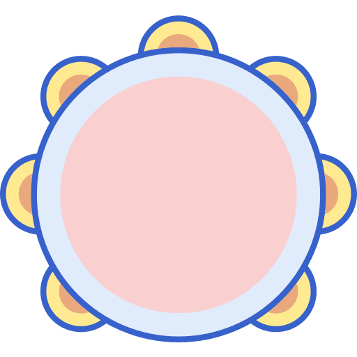 Tambourine percussion instrument musical instrument jingle icon