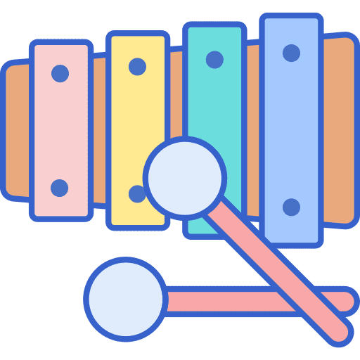 Xylophone orchestra musical instrument xylophone icon