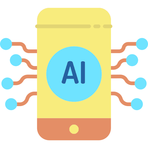 Ai cellphone ai phone icon