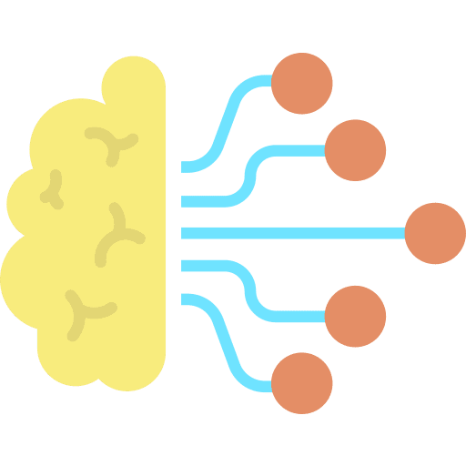 Brain healthcare and medical brain plan icon