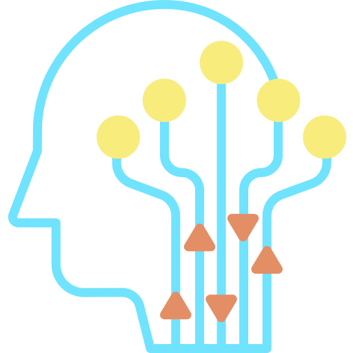 Humanoid robotics android robot icon