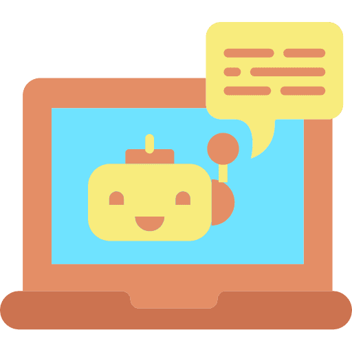 Chat communications robot chat icon
