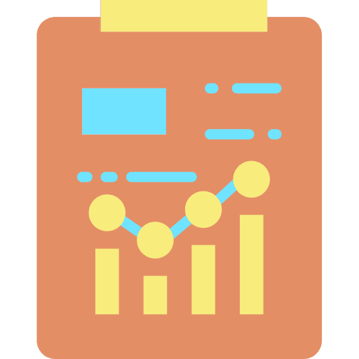 Data analytics graph business and finance stadistics icon