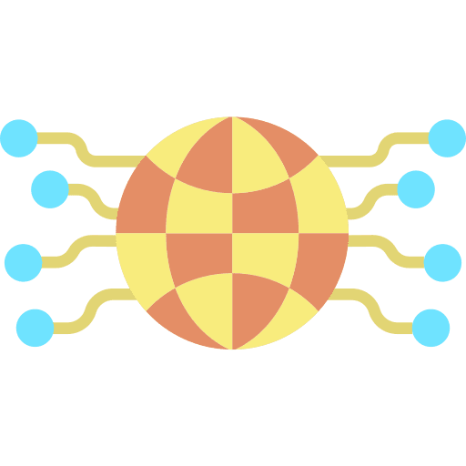 Web globe global network global icon