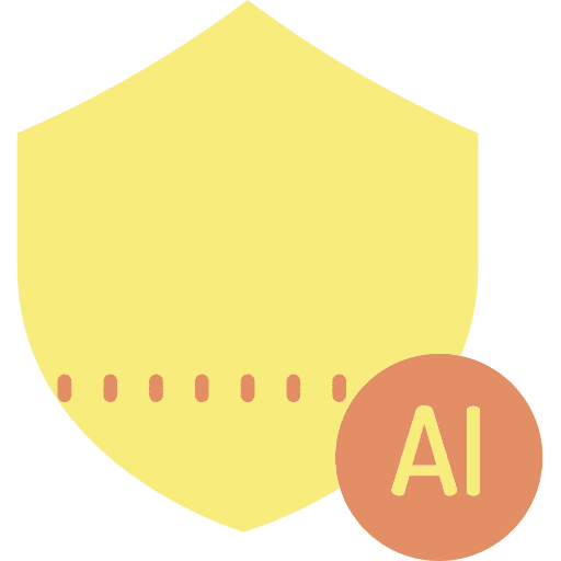 Ai shield ai security icon
