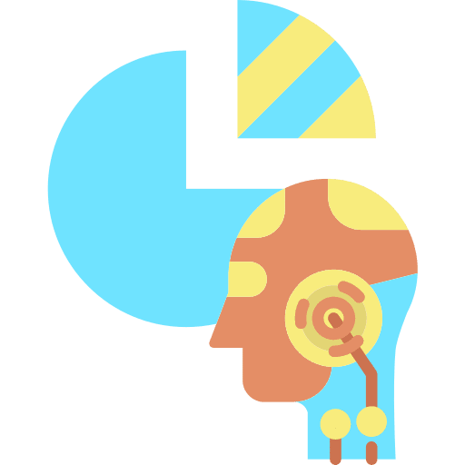 Analytics artificial intelligence chart robotics icon