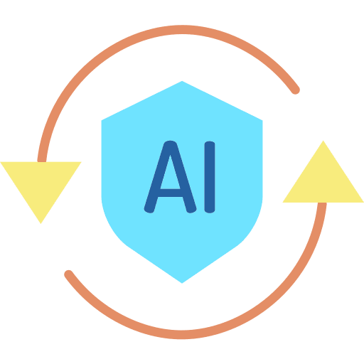 Ai technology ai arrow icon