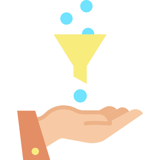 Filter funnel ui seo and web icon