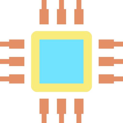 Nano electronics technology nano icon