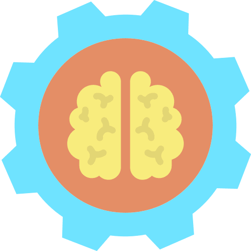 Process brainstorming gear process icon