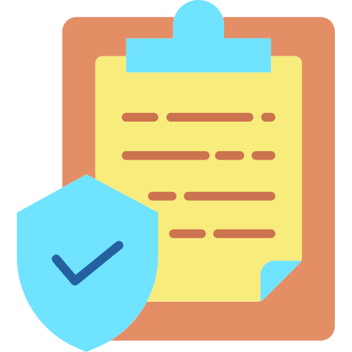 Report files and folders security contract icon