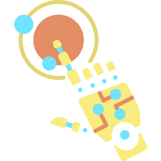 Bionic arm healthcare bionic artificial icon