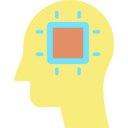 Chip science fiction futuristic ai icon