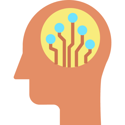 Head technology electronics user icon